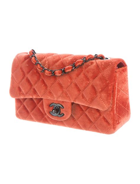 chanel velvet mini flap|Chanel mini flap bag price.